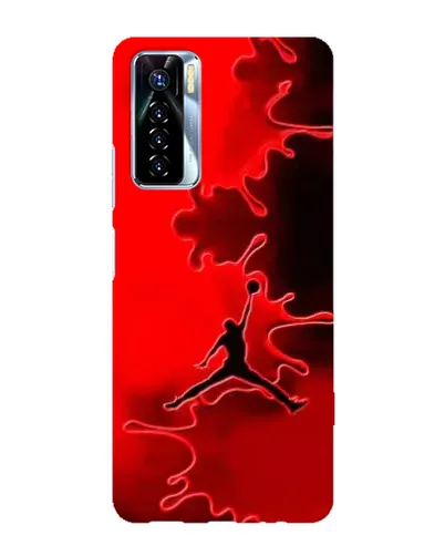 Чехол для TECNO Camon 17 Pro с картинкой «Jordan Red Smoke»