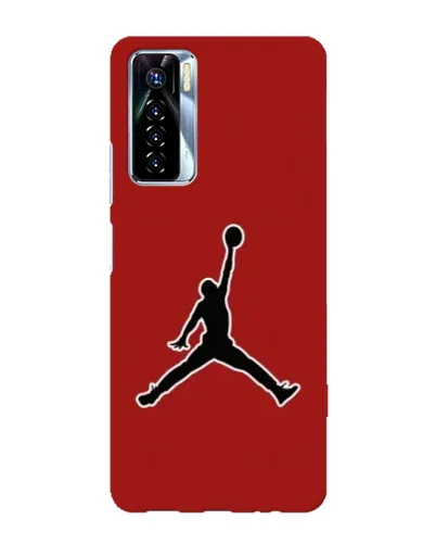 Чехол для TECNO Camon 17 Pro с картинкой «Jordan Red Back»