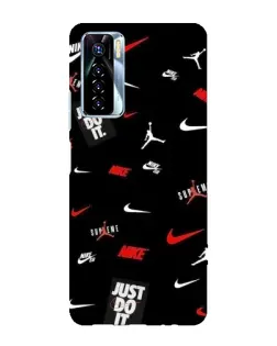 Чехол для TECNO Camon 17 Pro с картинкой «Nike Mix Pattern» Чехол для TECNO Camon 17 Pro с картинкой «Nike Mix Pattern»