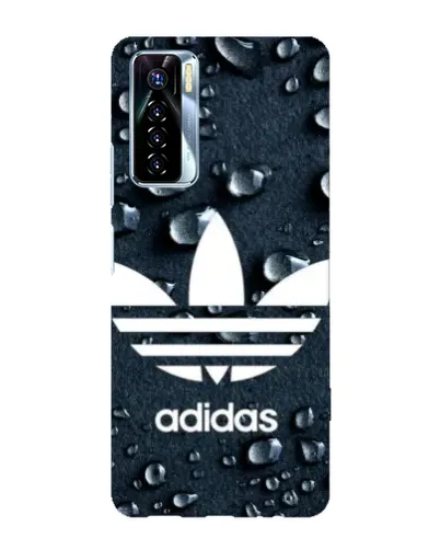 Чехол для TECNO Camon 17 Pro с картинкой «Adidas Trefoil Blue»