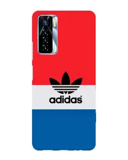 Чехол для TECNO Camon 17 Pro с картинкой «Ретро блоки Adidas»
