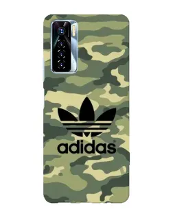 Чехол для TECNO Camon 17 Pro с картинкой «Милитари стиль Adidas»