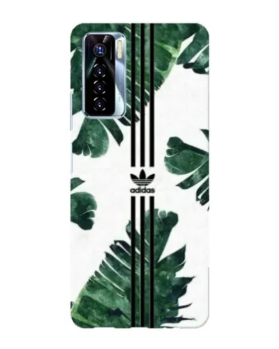 Чехол для TECNO Camon 17 Pro с картинкой «Пальмовые листья адидас»
