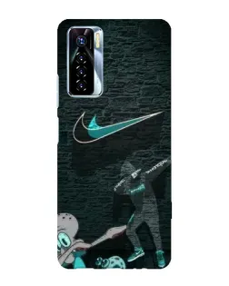 Чехол для TECNO Camon 17 Pro с картинкой «Спортивный арт Nike»