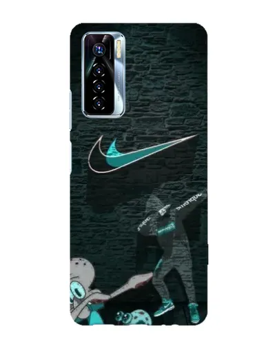 Чехол для TECNO Camon 17 Pro с картинкой «Спортивный арт Nike»