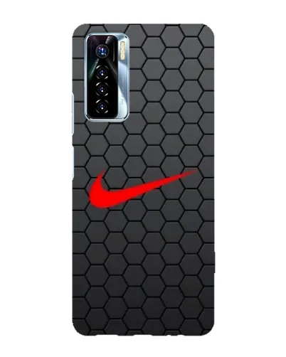 Чехол для TECNO Camon 17 Pro с картинкой «Nike — карбоновая сетка»