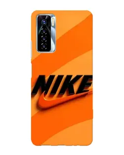 Чехол для TECNO Camon 17 Pro с картинкой «Оранжевый драйв Nike»