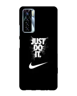 Чехол для TECNO Camon 17 Pro с картинкой «Текстовый принт Nike»