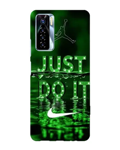 Чехол для TECNO Camon 17 Pro с картинкой «Зеленый неоновый Nike»