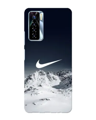 Чехол для TECNO Camon 17 Pro с картинкой «Nike — зимние горы»