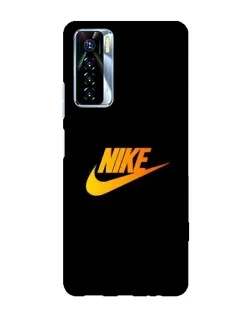Чехол для TECNO Camon 17 Pro с картинкой «Золотой логотип Nike»