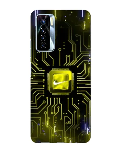 Чехол для TECNO Camon 17 Pro с картинкой «Nike — золотая искра»