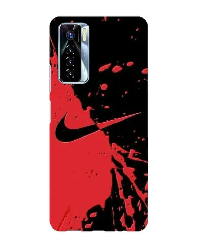 Чехол для TECNO Camon 17 Pro с картинкой «Красные брызги Nike» Чехол для TECNO Camon 17 Pro с картинкой «Красные брызги Nike»