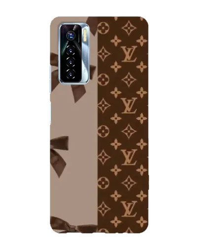 Чехол для TECNO Camon 17 Pro с картинкой «Louis Vuitton — банты»