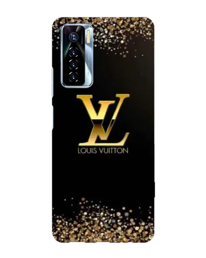 Чехол для TECNO Camon 17 Pro с картинкой «LV — золотые искры»