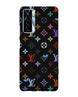 Чехол для TECNO Camon 17 Pro с картинкой «Цветная монограмма LV»