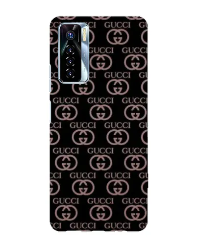 Чехол для TECNO Camon 17 Pro с картинкой «Классическая монограмма Gucci»
