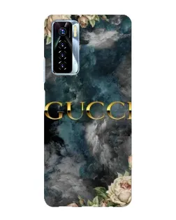 Чехол для TECNO Camon 17 Pro с картинкой «Абстрактные цветы Gucci» Чехол для TECNO Camon 17 Pro с картинкой «Абстрактные цветы Gucci»