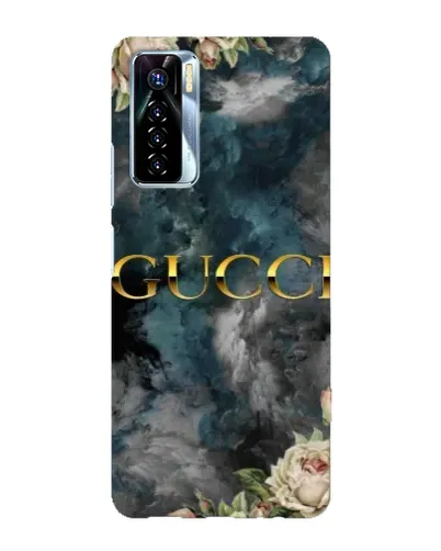 Чехол для TECNO Camon 17 Pro с картинкой «Абстрактные цветы Gucci»