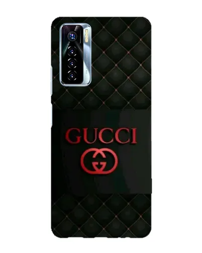 Чехол для TECNO Camon 17 Pro с картинкой «Gucci — стеганый черный»