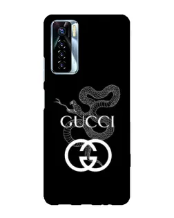 Чехол для TECNO Camon 17 Pro с картинкой «Gucci — серебряная змея» Чехол для TECNO Camon 17 Pro с картинкой «Gucci — серебряная змея»