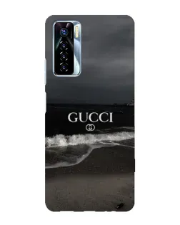 Чехол для TECNO Camon 17 Pro с картинкой «Gucci — морской прибой» Чехол для TECNO Camon 17 Pro с картинкой «Gucci — морской прибой»