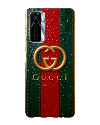Чохол для TECNO Camon 17 Pro з картинкою «Gucci — фірмова смуга та золото» Чохол для TECNO Camon 17 Pro з картинкою «Gucci — фірмова смуга та золото»