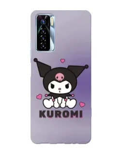 Чехол для TECNO Camon 17 Pro с картинкой «Kuromi — фиолетовый арт» Чехол для TECNO Camon 17 Pro с картинкой «Kuromi — фиолетовый арт»