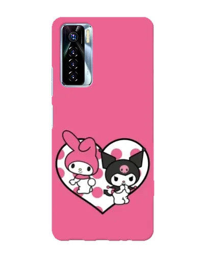 Чехол для TECNO Camon 17 Pro с картинкой «Kuromi и My Melody»