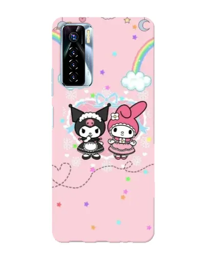 Чехол для TECNO Camon 17 Pro с картинкой «My Melody и Kuromi»