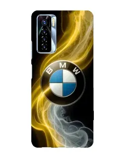Чохол для TECNO Camon 17 Pro з картинкою «Золотистий дим BMW» Чохол для TECNO Camon 17 Pro з картинкою «Золотистий дим BMW»