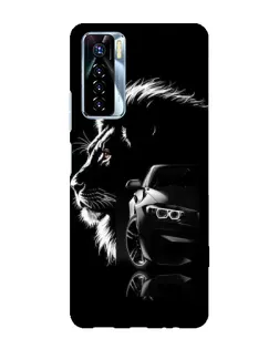 Чохол для TECNO Camon 17 Pro з картинкою «BMW та лев» Чохол для TECNO Camon 17 Pro з картинкою «BMW та лев»