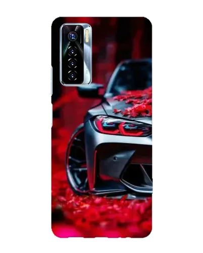 Чохол для TECNO Camon 17 Pro з картинкою «Спортивна BMW та квіти» Чохол для TECNO Camon 17 Pro з картинкою «Спортивна BMW та квіти»