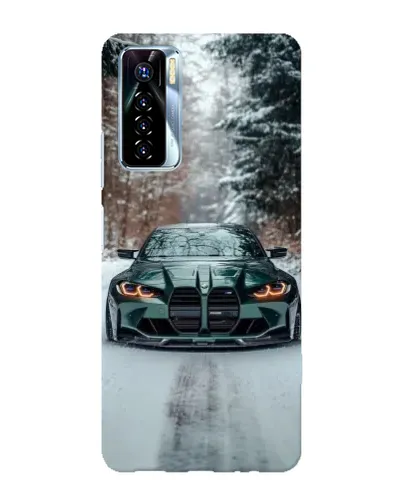 Чохол для TECNO Camon 17 Pro з картинкою «BMW у зимовому лісі» Чохол для TECNO Camon 17 Pro з картинкою «BMW у зимовому лісі»