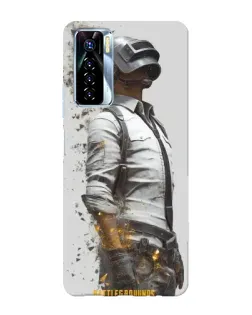 Чохол для TECNO Camon 17 Pro з картинкою «PUBG — боєць у пилу»