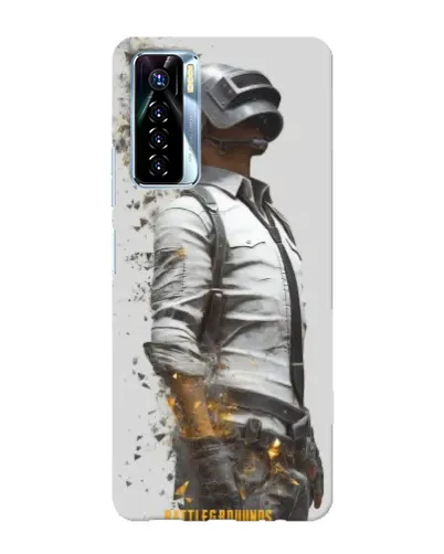 Чохол для TECNO Camon 17 Pro з картинкою «PUBG — боєць у пилу»