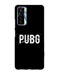 Чохол для TECNO Camon 17 Pro з картинкою «PUBG — білий логотип»