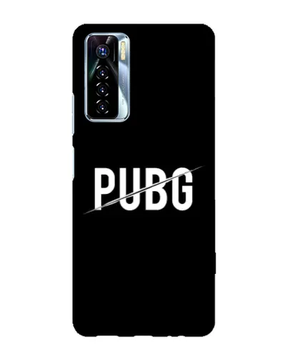 Чохол для TECNO Camon 17 Pro з картинкою «PUBG — білий логотип»