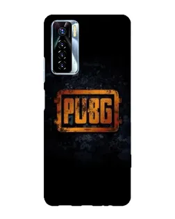 Чохол для TECNO Camon 17 Pro з картинкою «PUBG — золотий логотип»
