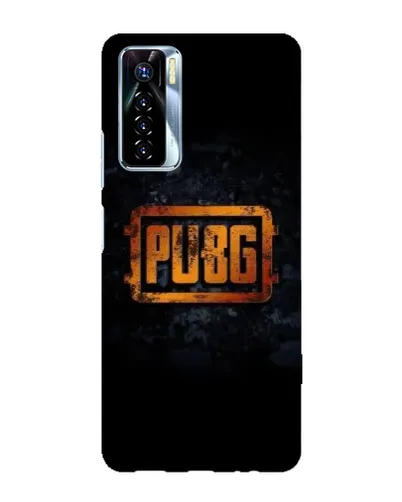 Чохол для TECNO Camon 17 Pro з картинкою «PUBG — золотий логотип»
