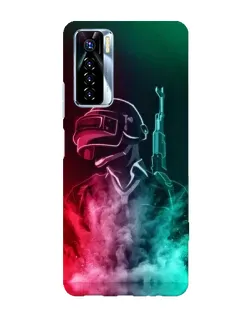 Чохол для TECNO Camon 17 Pro з картинкою «PUBG — вогняний воїн»