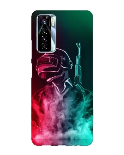 Чохол для TECNO Camon 17 Pro з картинкою «PUBG — вогняний воїн»