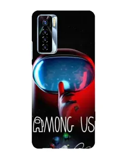 Чехол для TECNO Camon 17 Pro с картинкой «Красный импостер — макро» Чехол для TECNO Camon 17 Pro с картинкой «Красный импостер — макро»