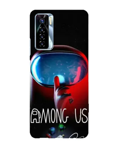 Чехол для TECNO Camon 17 Pro с картинкой «Красный импостер — макро» Чехол для TECNO Camon 17 Pro с картинкой «Красный импостер — макро»