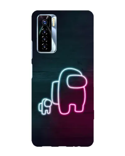Чехол для TECNO Camon 17 Pro с картинкой «Among Us неон-арт» Чехол для TECNO Camon 17 Pro с картинкой «Among Us неон-арт»