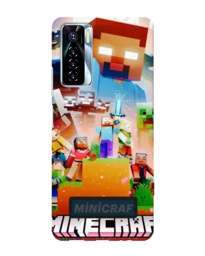 Чохол для TECNO Camon 17 Pro з картинкою «Minecraft герої гри»