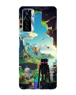 Чохол для TECNO Camon 17 Pro з картинкою «Ендермен у лісі»