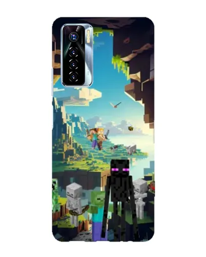Чохол для TECNO Camon 17 Pro з картинкою «Ендермен у лісі»