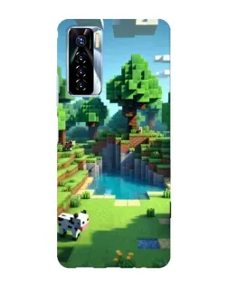 Чохол для TECNO Camon 17 Pro з картинкою «Minecraft літній день»