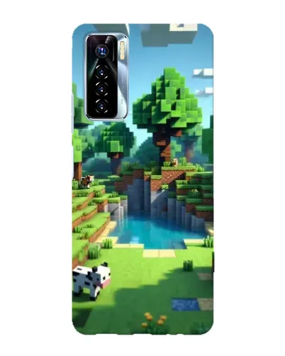 Чохол для TECNO Camon 17 Pro з картинкою «Minecraft літній день»